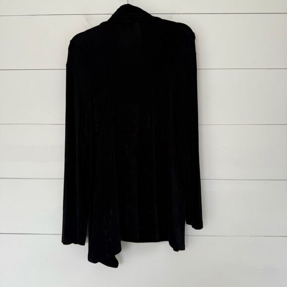 Travelers by Chico’s Women’s 2 Black Slinky Stretchy Jacket - Picture 4 of 5